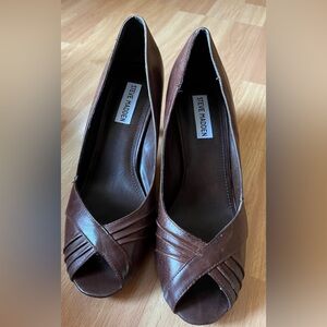 Steve Madden Brown Leather heel shoes